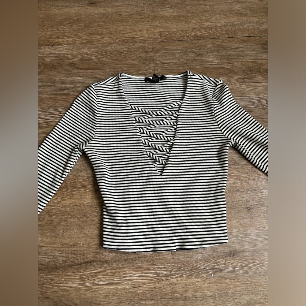 forever 21 long sleeve crop top